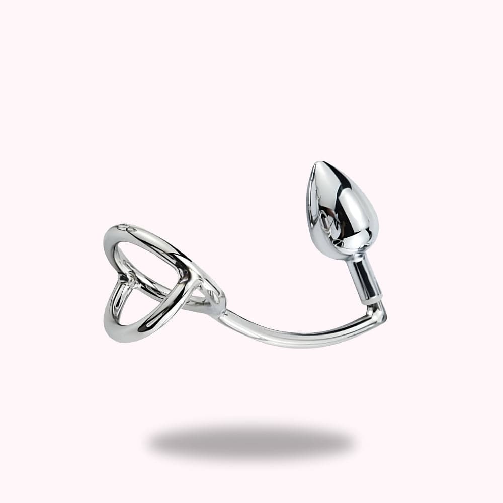 Crochet anal avec anneau pénien - Maison du Plug