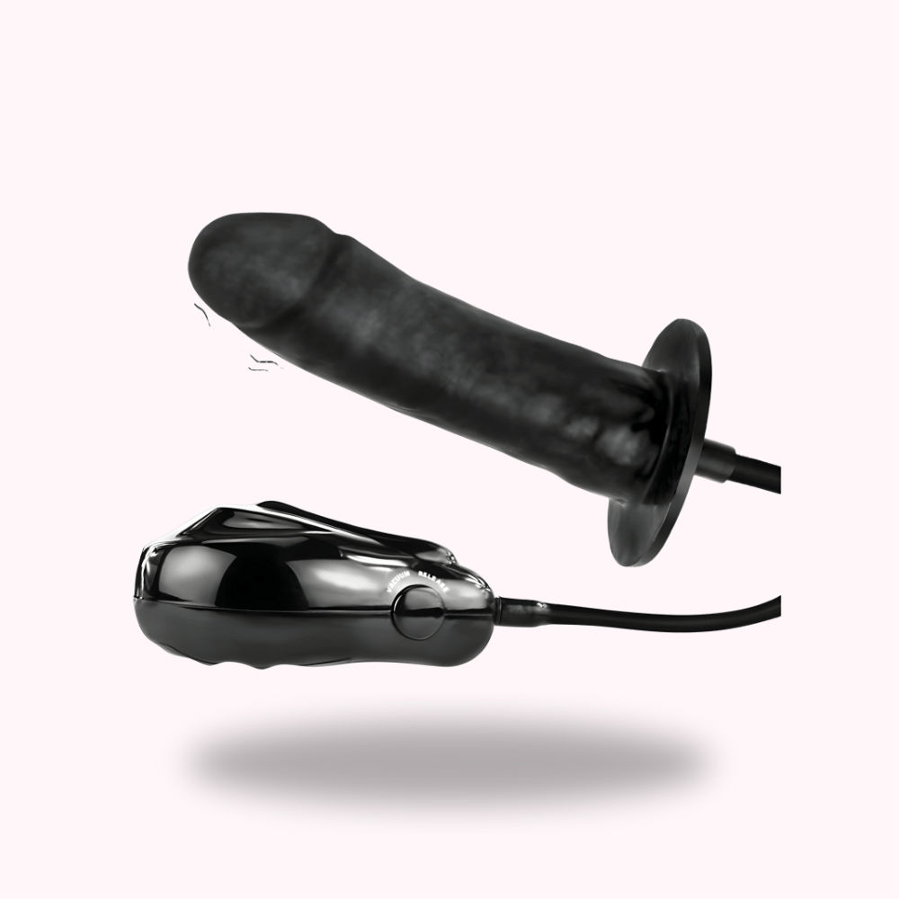 Gode anal gonflable vibrant 16cm Gode anal gonflable vibrant 16cm