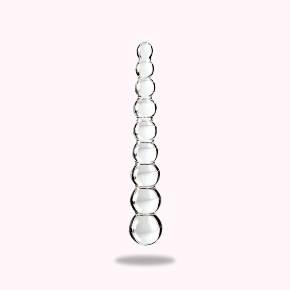 Plug anal 9 boules en verre Plug anal 9 boules en verre