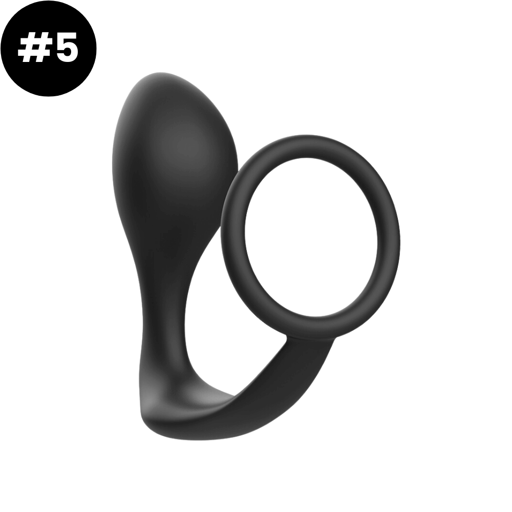 Plug anal avec anneau pénien