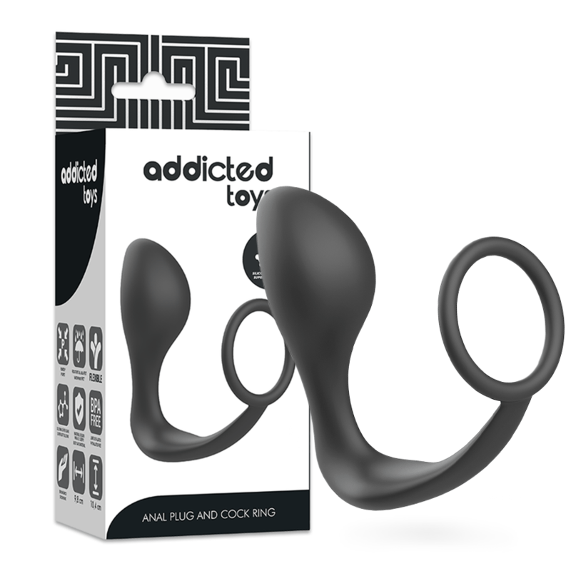 Plug anal avec anneau pénien