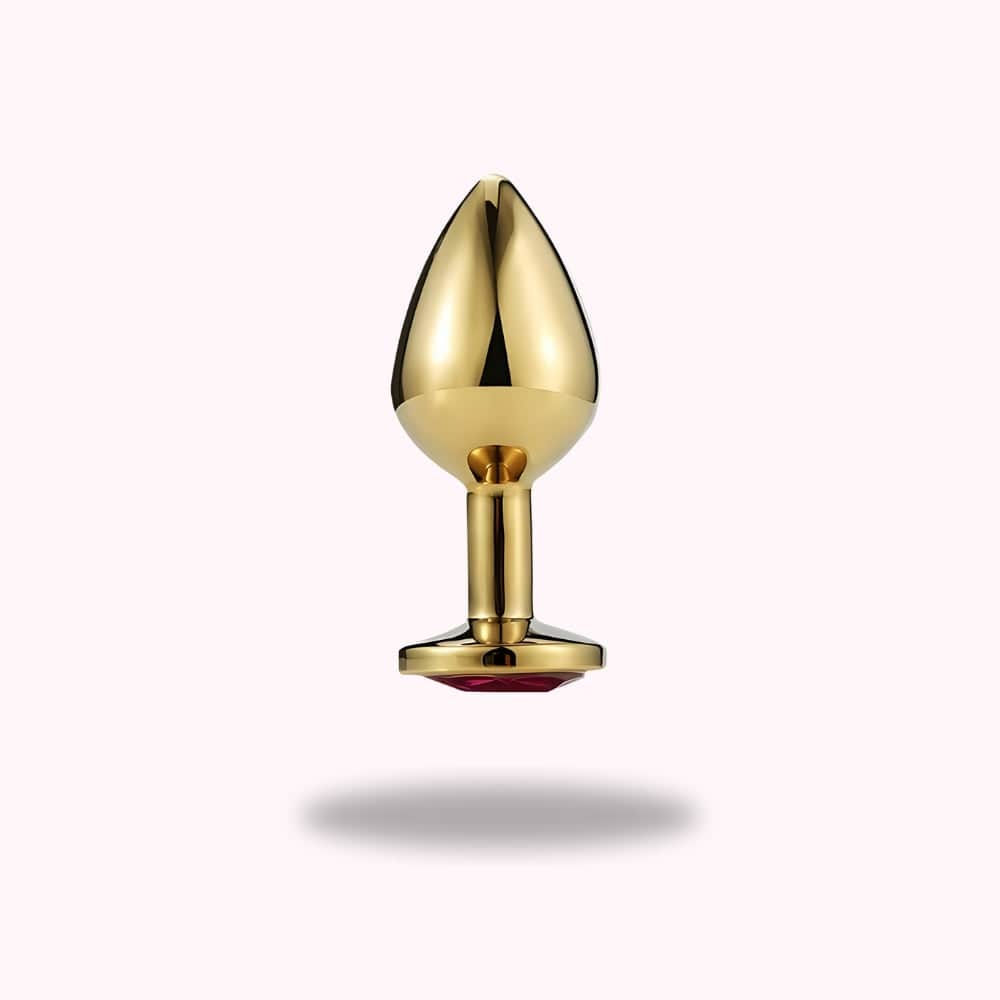 Plug anal classique en mtal dore