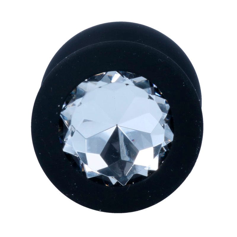 Plug anal diamant noir
