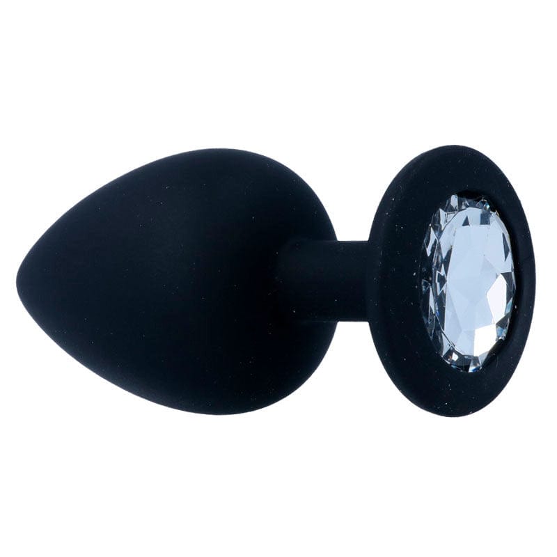 Plug anal diamant noir