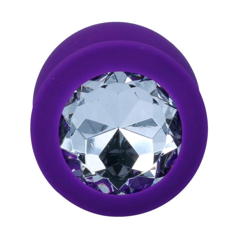 Plug anal diamant violet face