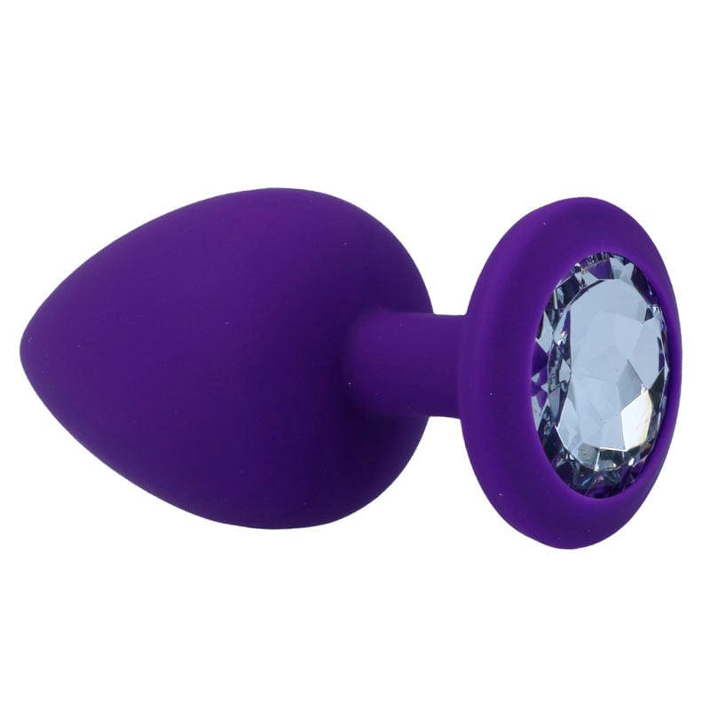 Plug anal diamant violet profil