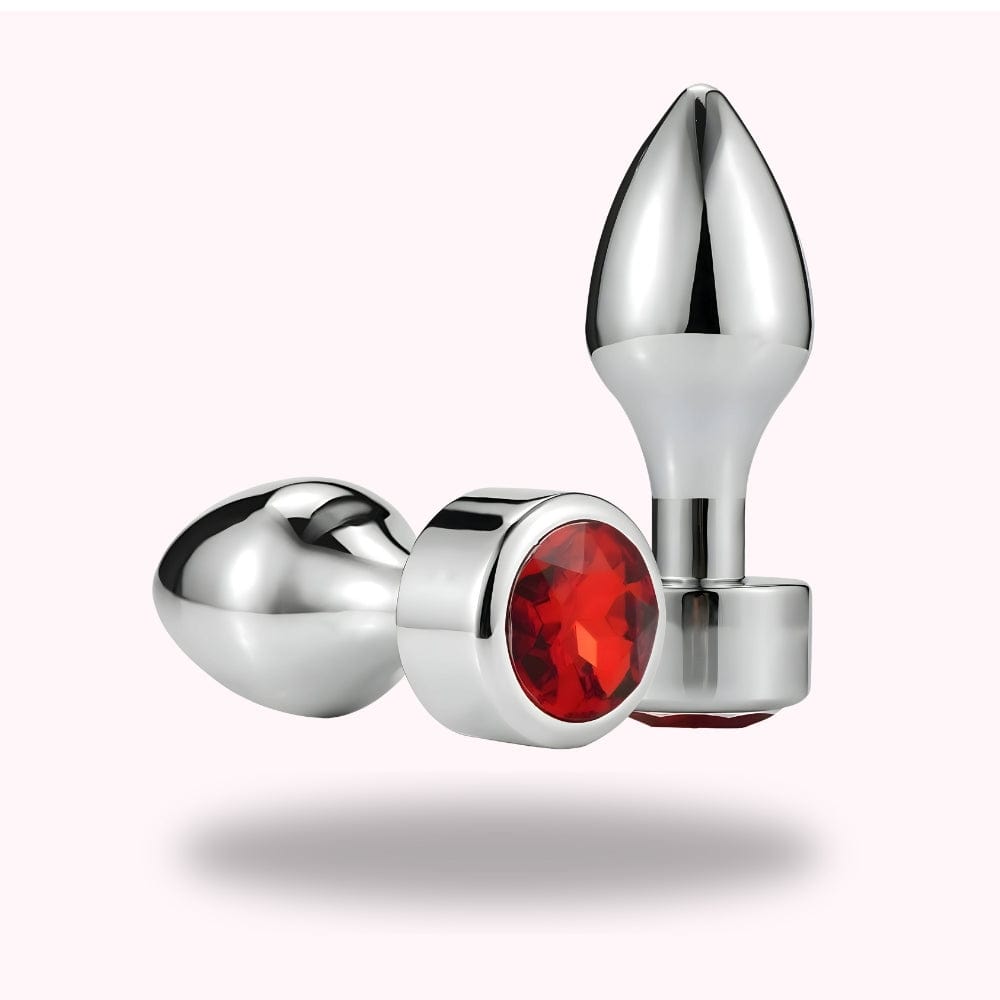 Plug anal épais diamant rouge