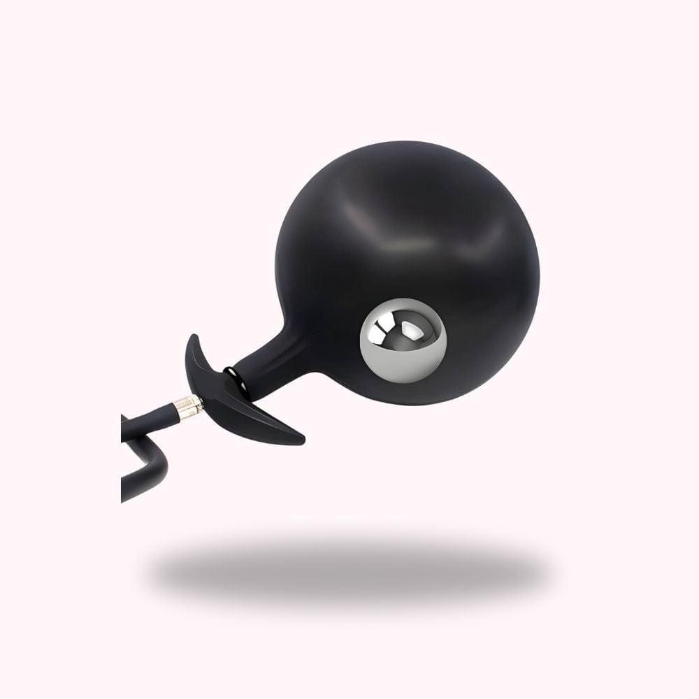Plug anal gonflable avec bille Plug anal gonflable avec bille
