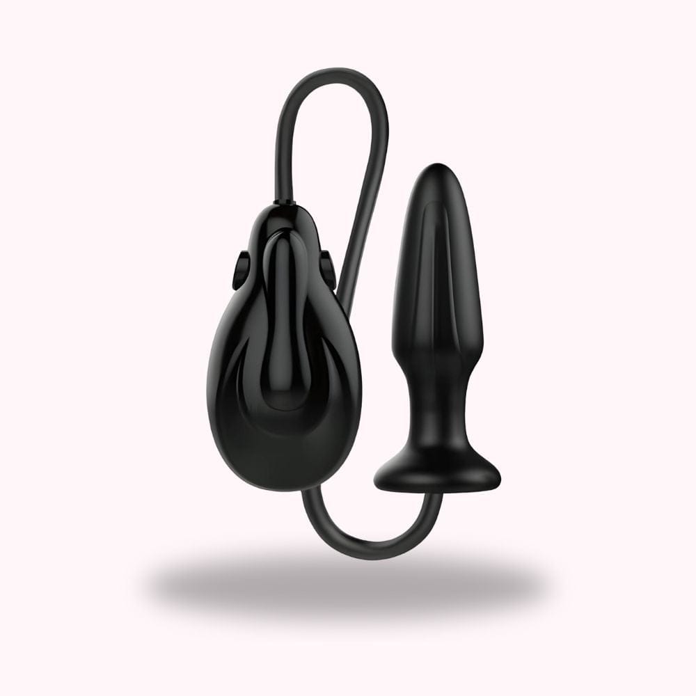 Plug anal gonflable strié