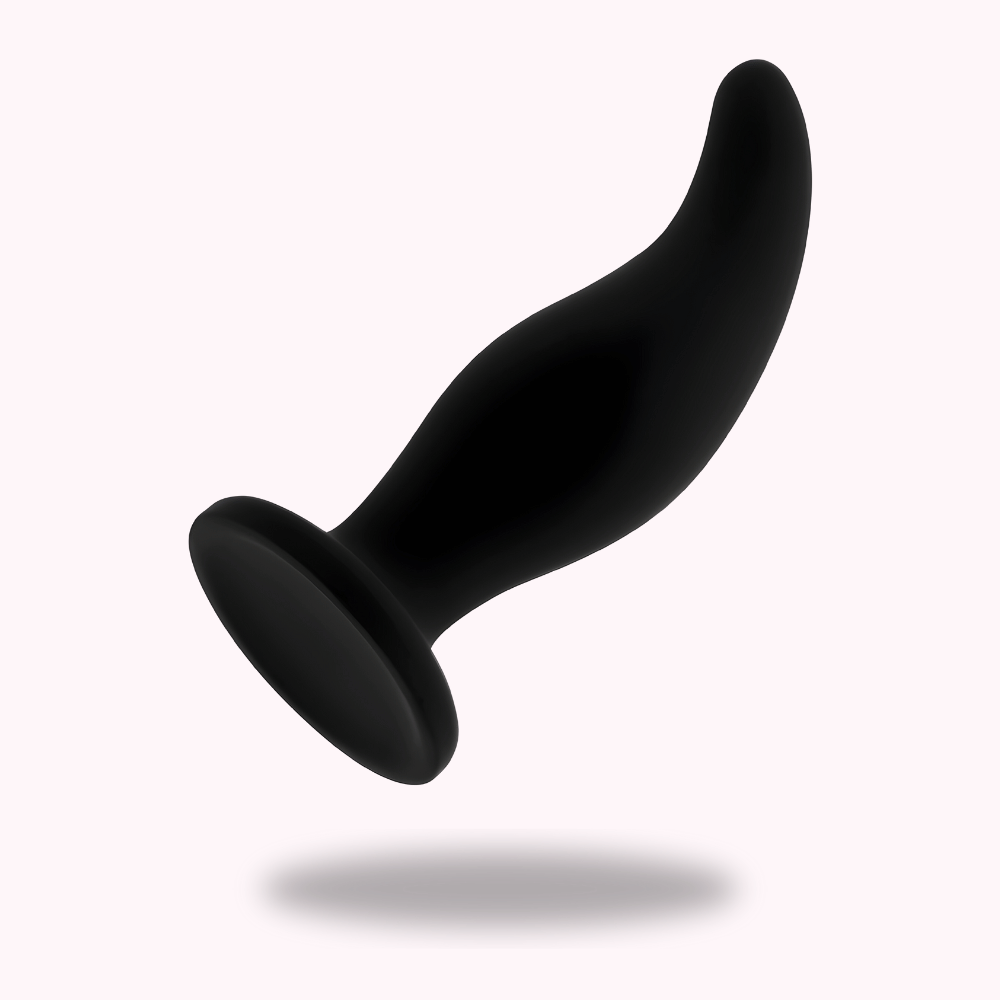 Plug anal incurvé