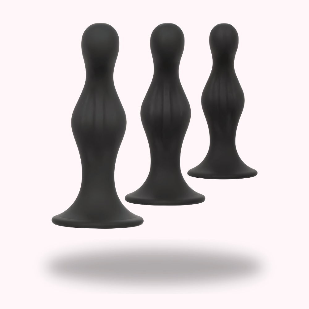 Plug anal ondulé - Pack de 3