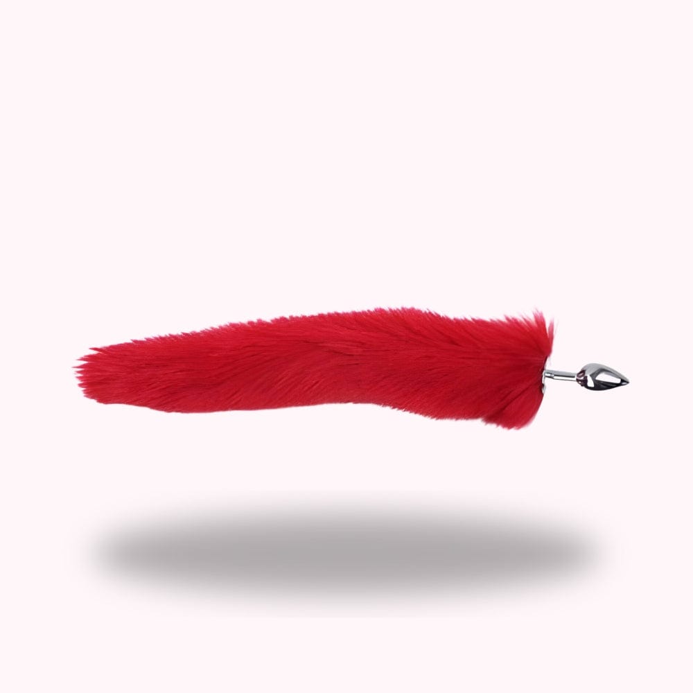 Plug anal queue de chat rouge