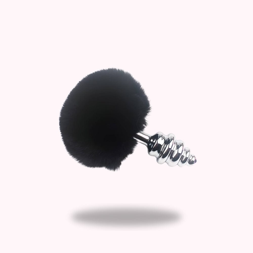Plug anal queue de lapin noire | Spirale - Maison du Plug