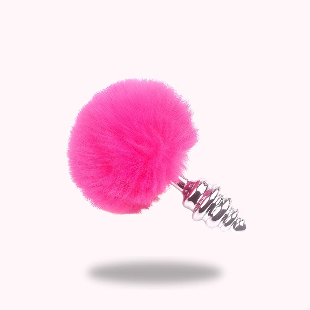 Plug anal queue de lapin rose | Spirale