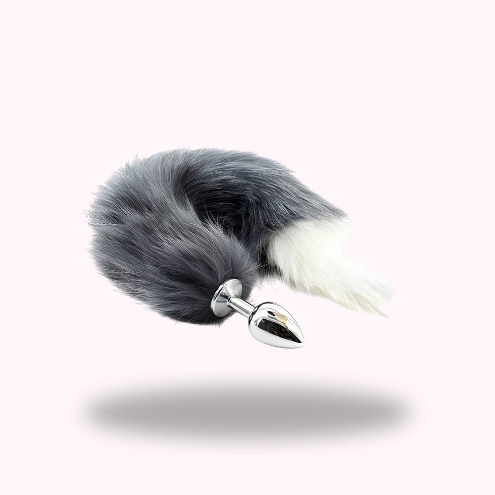 Plug anal queue de renard grise