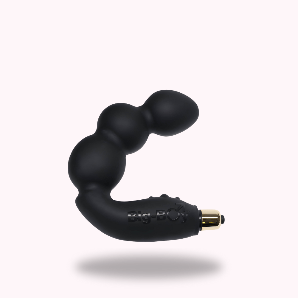 Plug anal vibrant avec perles anales