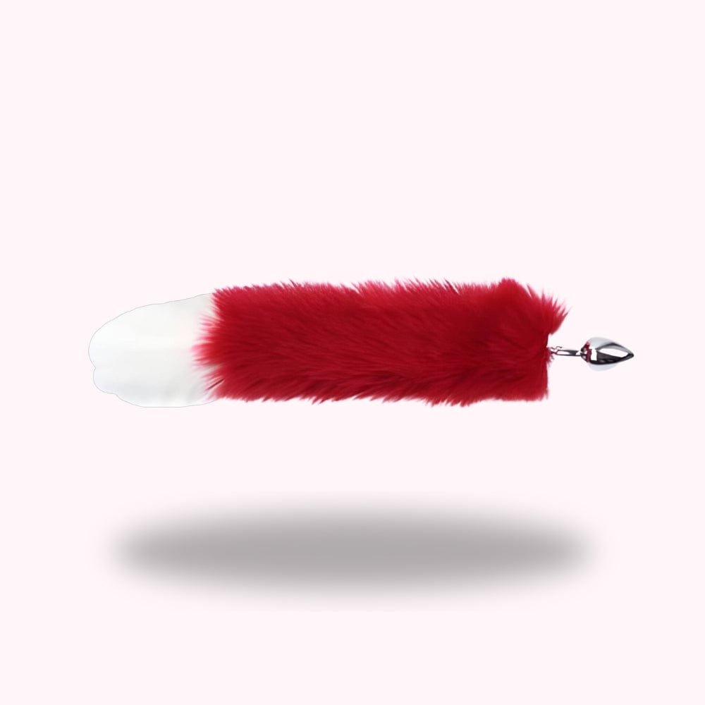 Plug queue de chat rouge et blanche - Maison du Plug