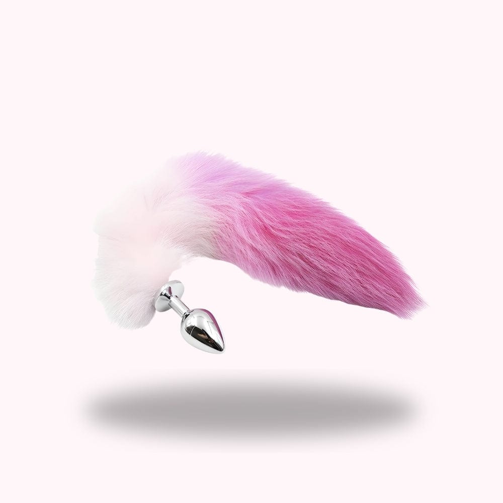 Plug queue de renard rose