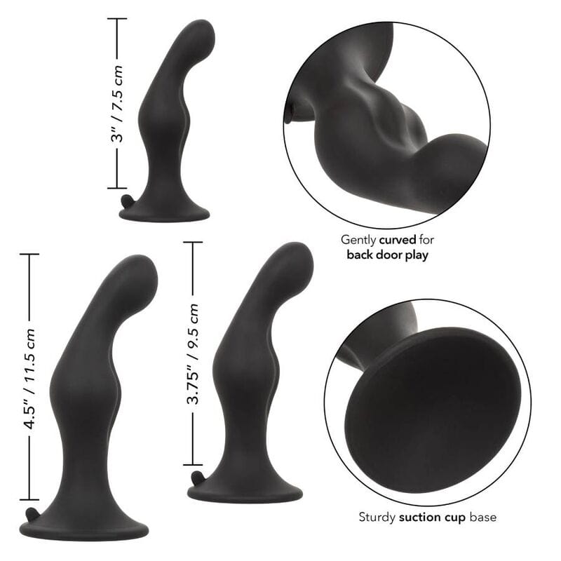 Plug anal ondulé - Pack de 3