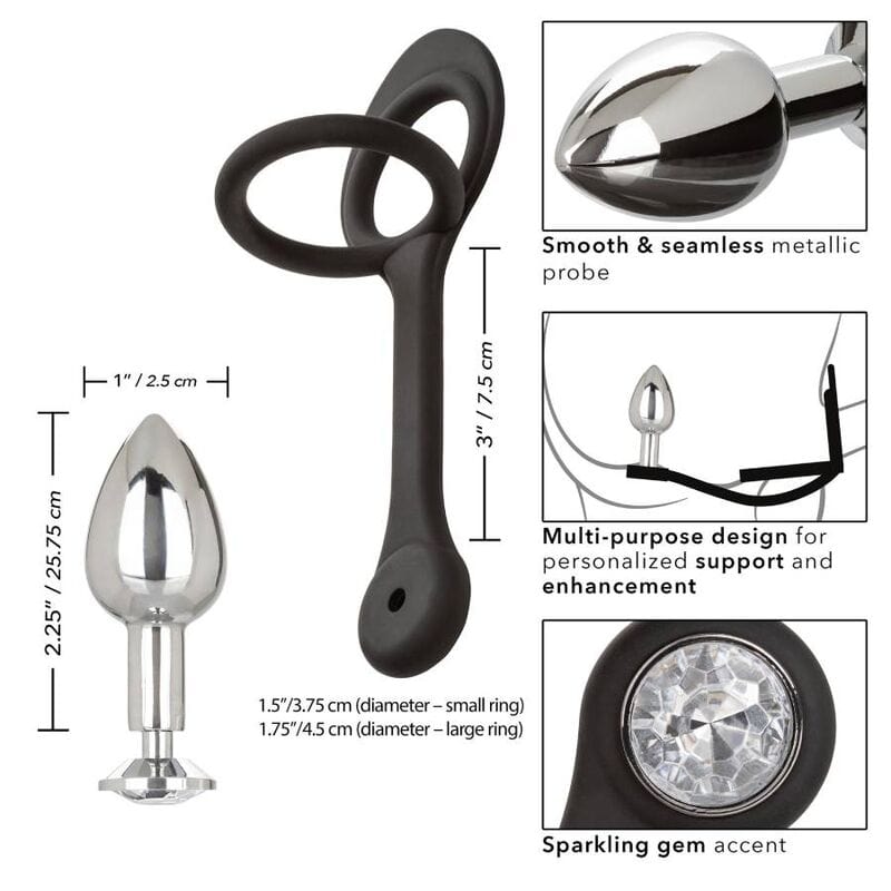Plug anal en métal avec anneau