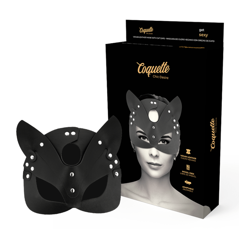 Masque de Chat en Cuir Vegan