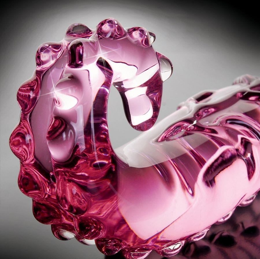 Plug anal tentacule en verre rose