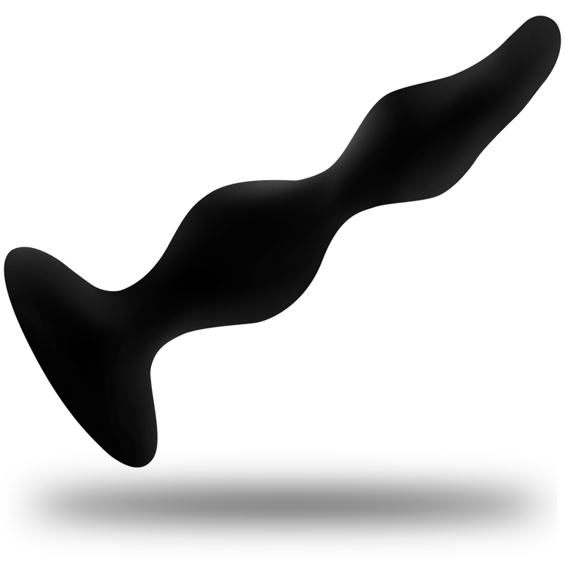 Plug anal ventouse courbé