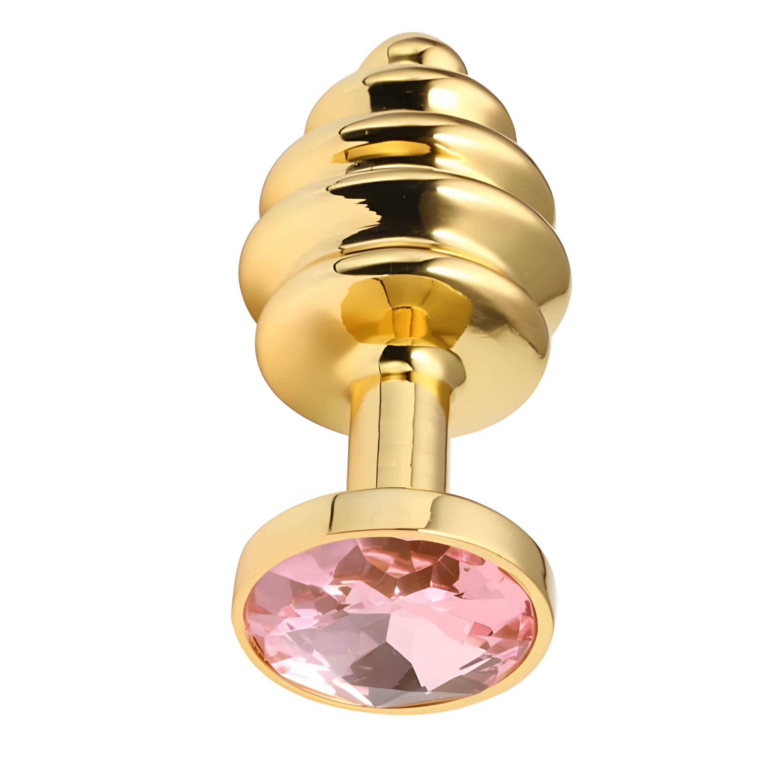 Plug anal diamant violet metal