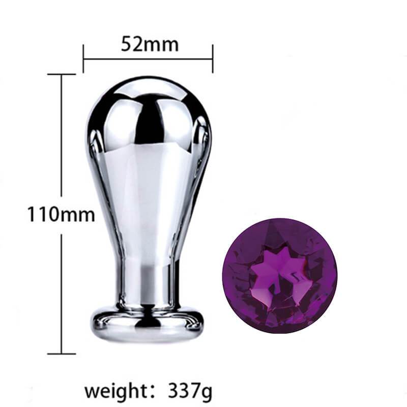 Plug anal ampoule diamant violet