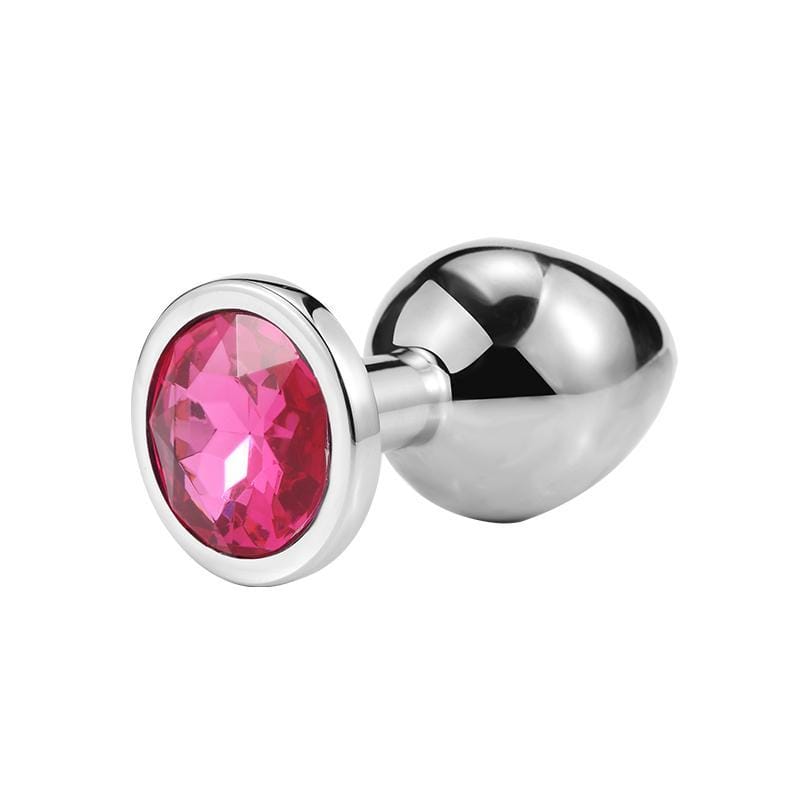 plug anal diamant rose