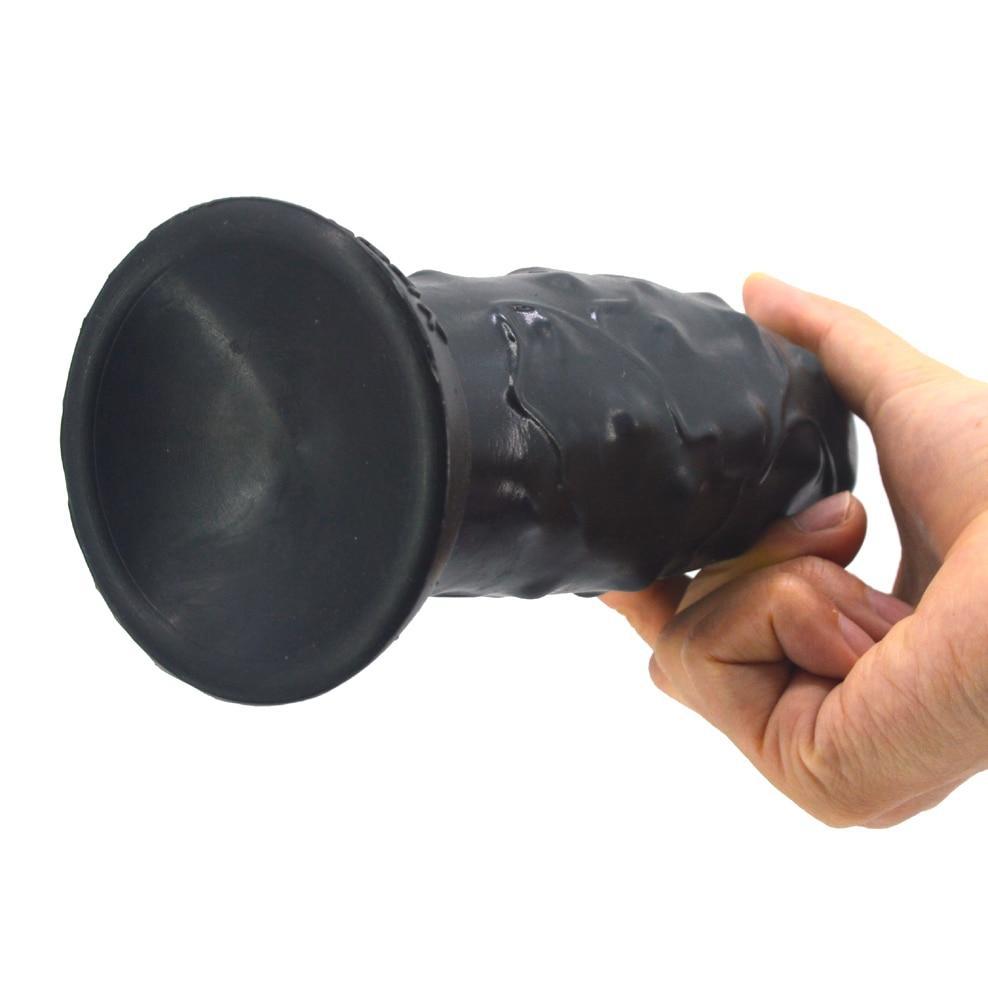 Plug anal XXL Gourdin en silicone noir
