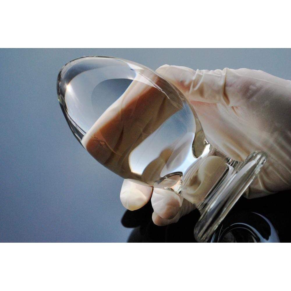 Gros plug anal en verre XXL