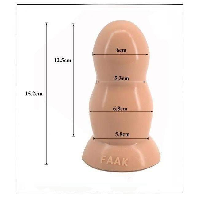 Plug anal XXL en silicone dimensions