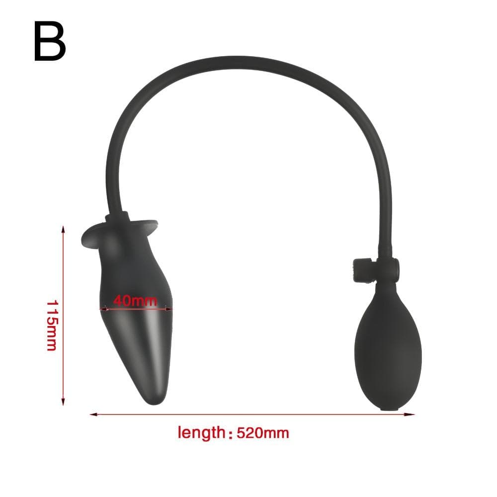 Plug anal gonflable ogive en silicone dimensions