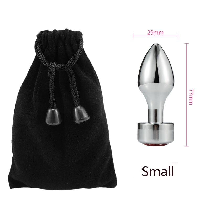 Plug anal épais diamant rouge