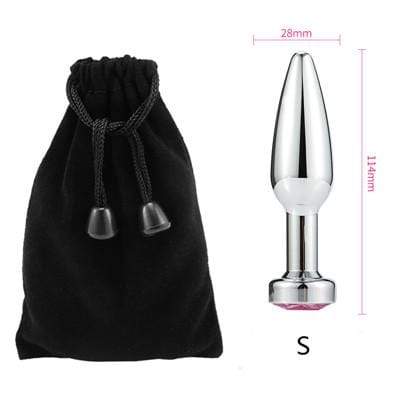 Plug anal Pointe S en métal dimensions