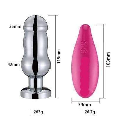Plug anal vibrant en métal