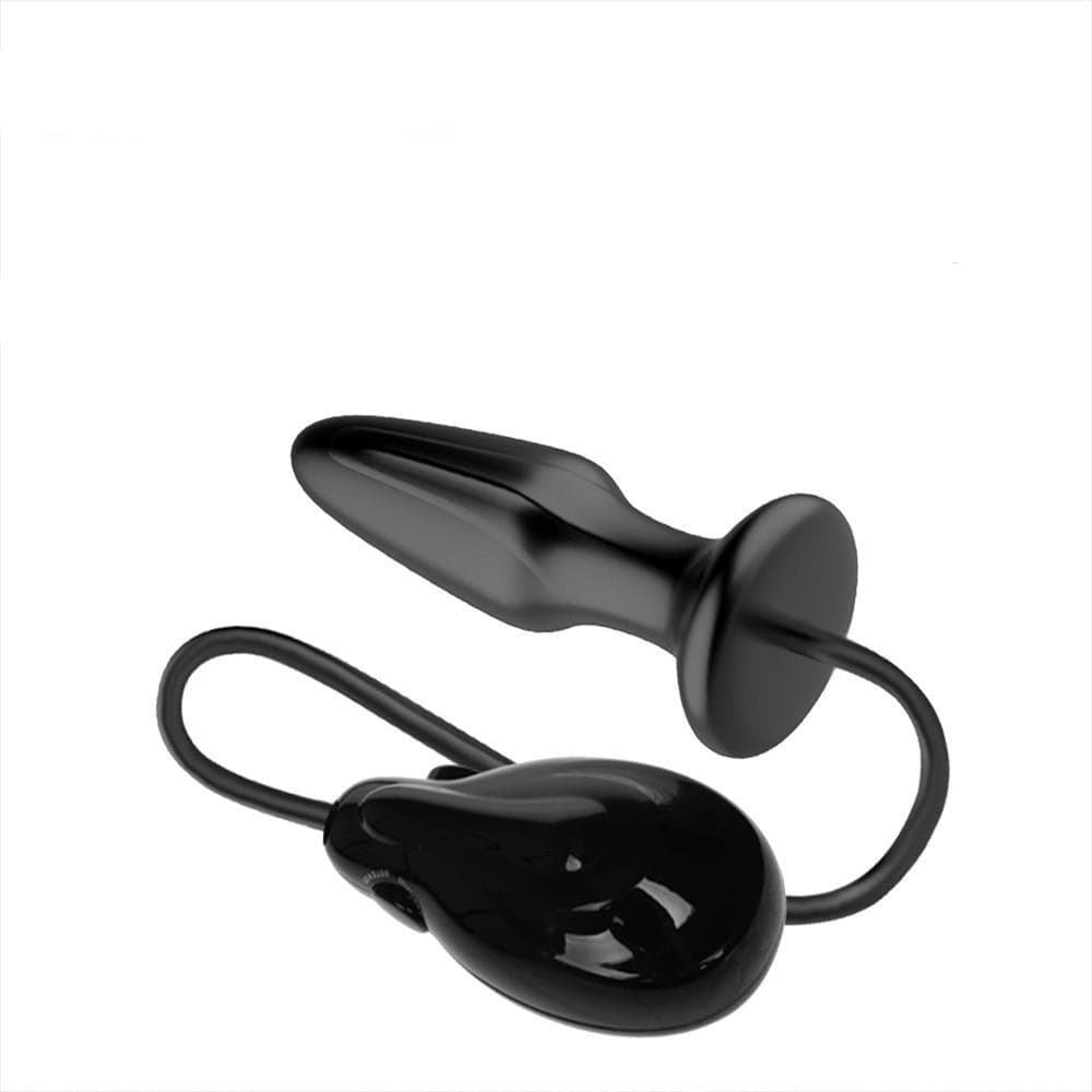 Plug anal gonflable strié