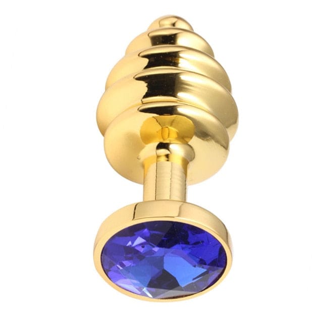 Plug anal diamant rose sexy metal