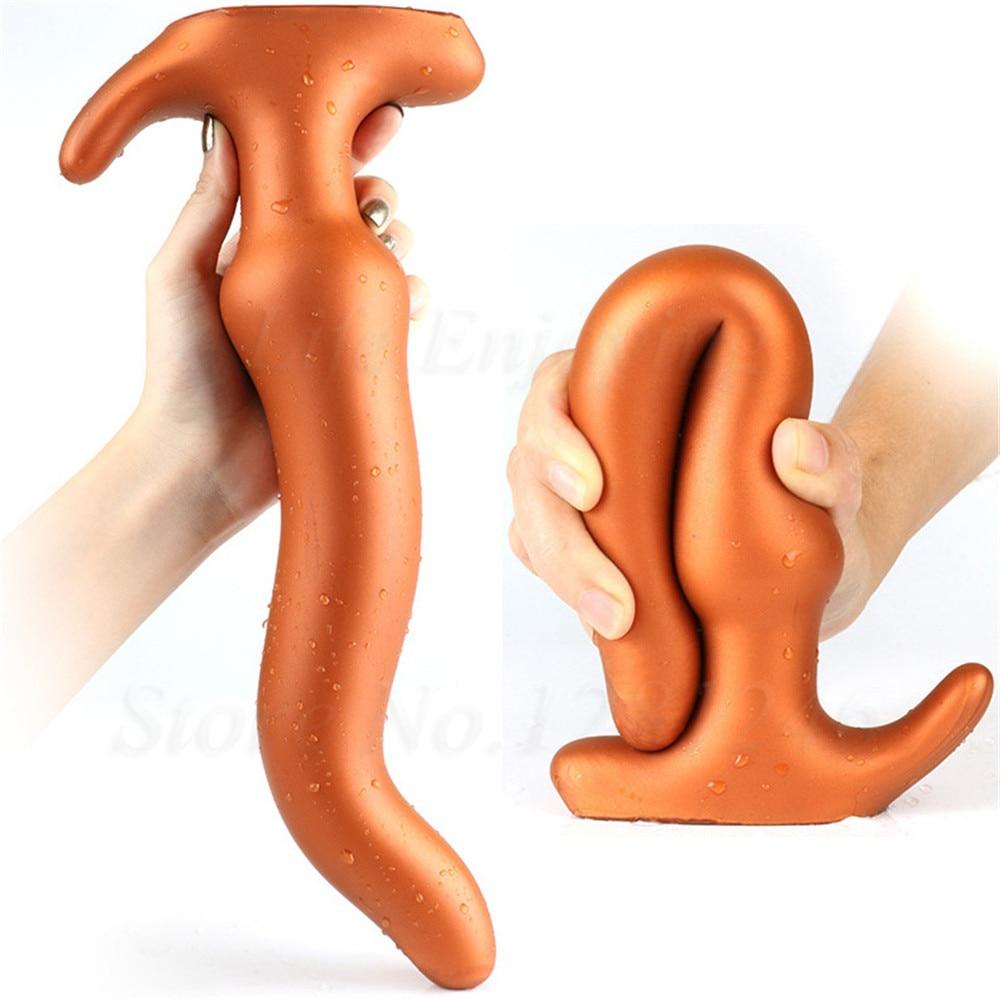 Plug anal XXL Ondulé en silicone