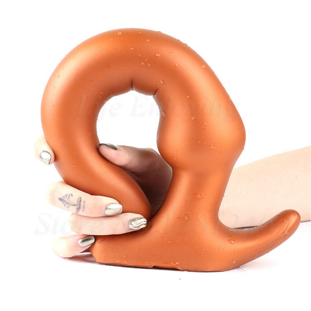 Plug anal XXL Ondulé en silicone souple