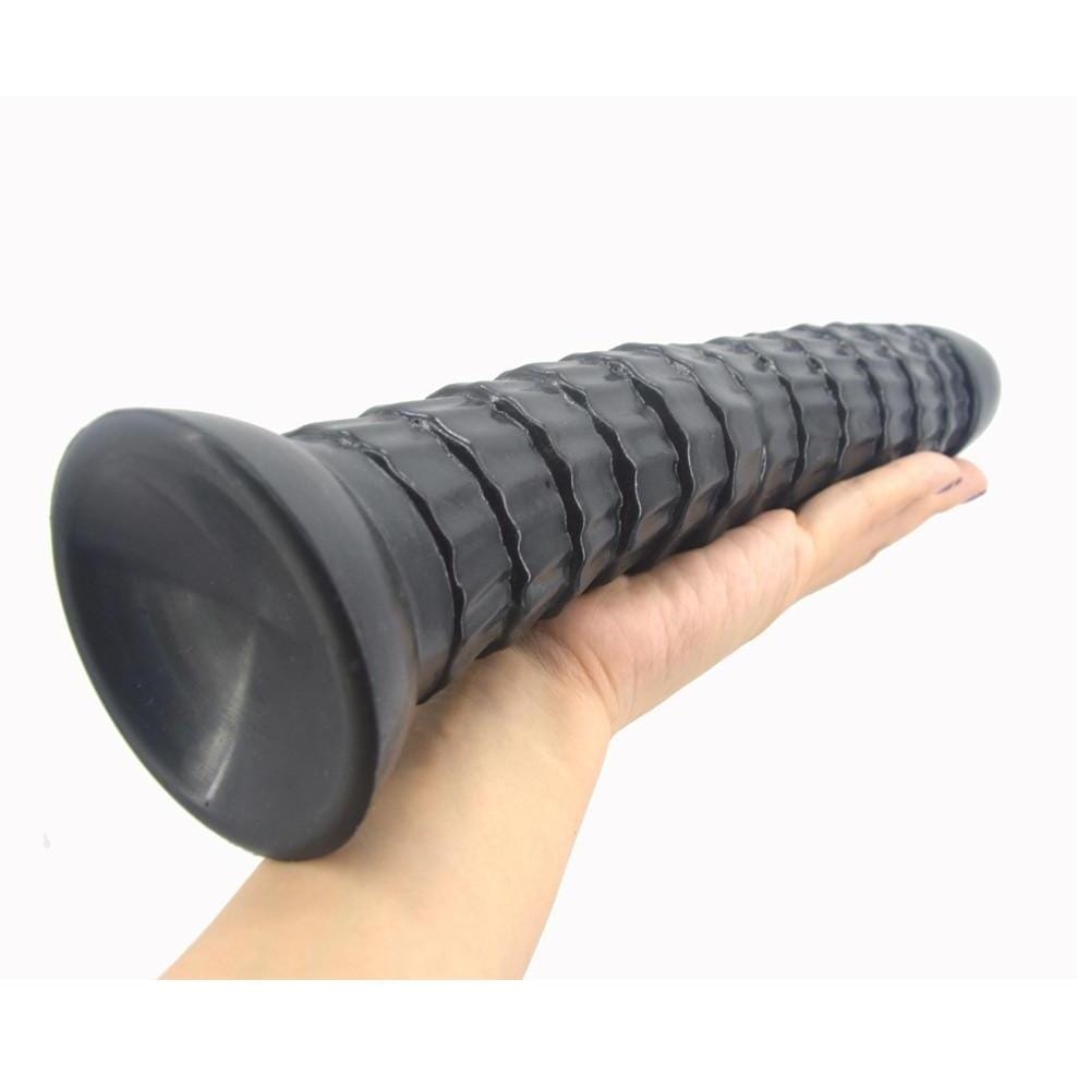 Plug anal XXL Crocodile en silicone noir