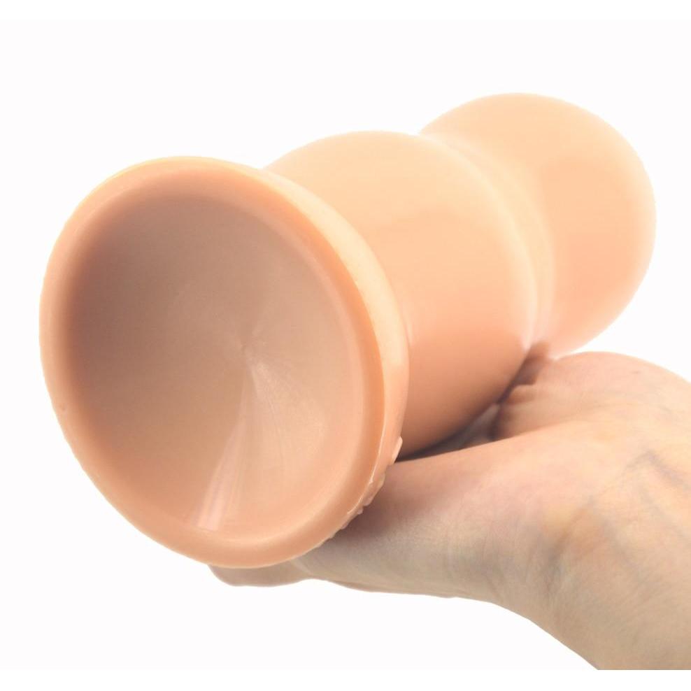 Plug anal XXL en silicone beige