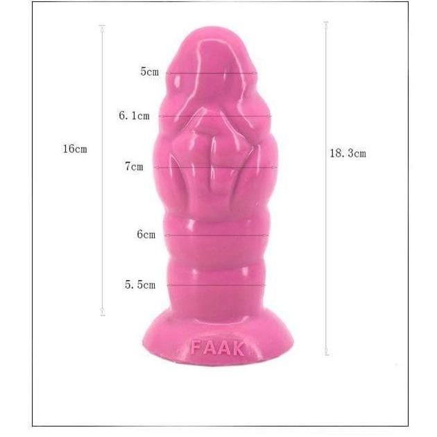 Plug anal XL ventouse en silicone dimensions