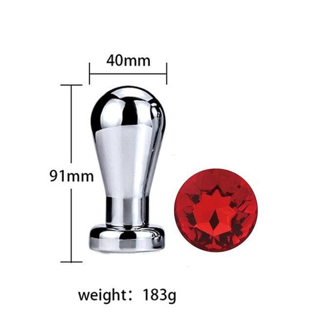Plug anal ampoule diamant rouge