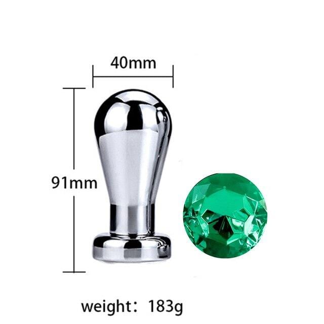 Plug anal ampoule diamant vert