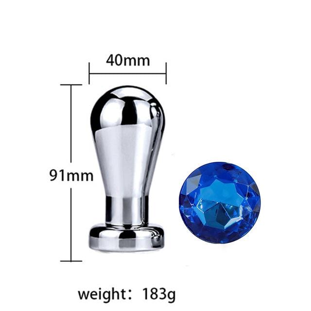 Plug anal ampoule diamant bleu