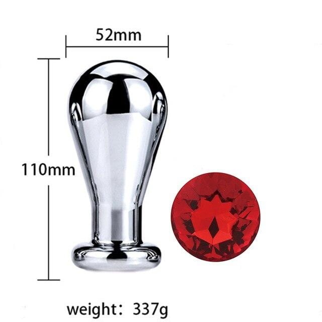 Plug anal ampoule diamant rouge