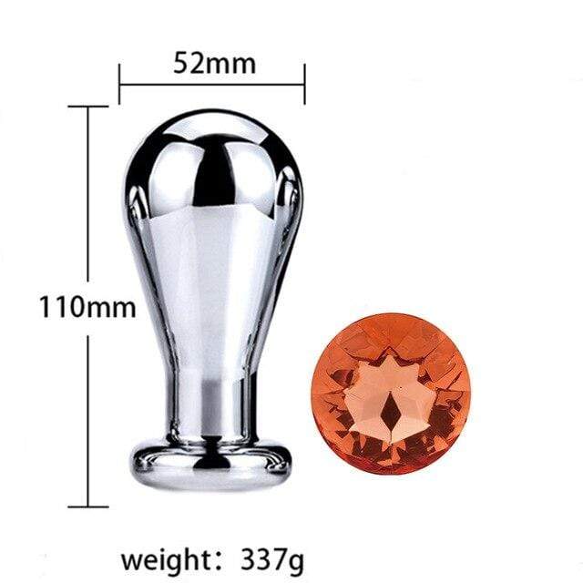 Plug anal ampoule diamant orange