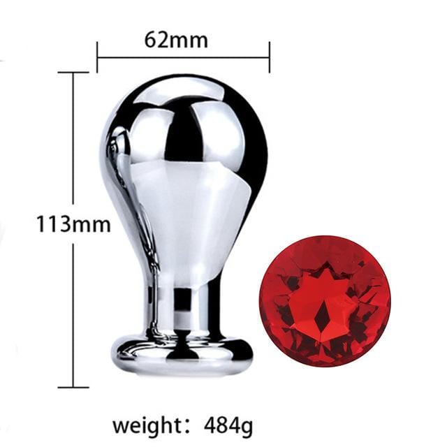 Plug anal ampoule diamant rouge